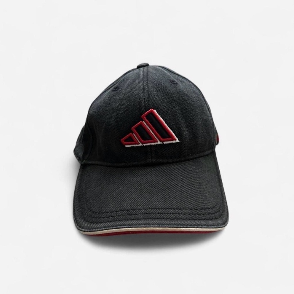 Vintage Adidas Black & Red Logo Baseball Cap